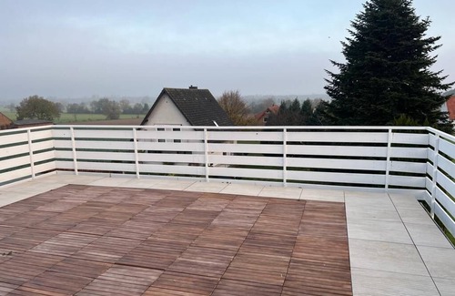 Lubbecke Appartement | A modern renovated apartment with balcony terrace.