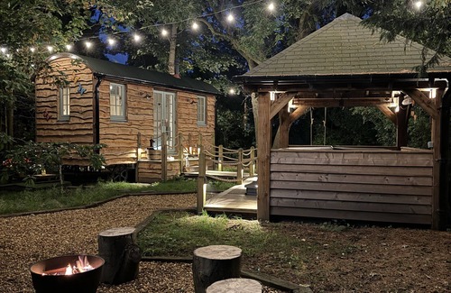 Warrington Cabine | A peaceful countryside retreat with a private hot tub and cozy log burner.