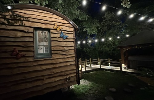 Warrington Cabine | A peaceful countryside retreat with a private hot tub and cozy log burner.