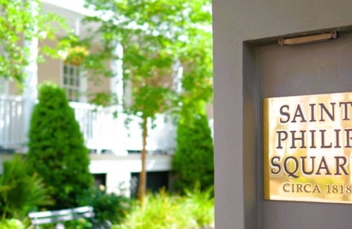 Downtown Charleston Maison | A4 at Saint Philip Square, One Block to King, Top Floor Courtyard View Apartment