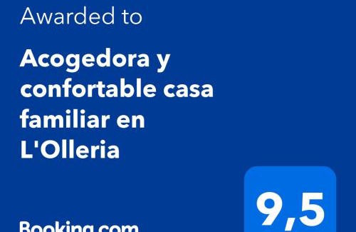 L'Olleria Maison | Acogedora y confortable casa familiar en L'Olleria