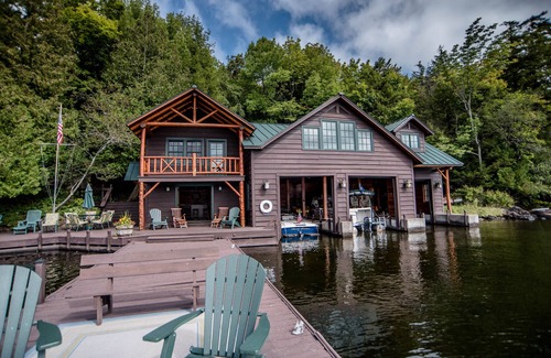 Inlet Maison | Adirondack 5-Bedroom Estate on Fourth Lake, between Old Forge & Inlet NY