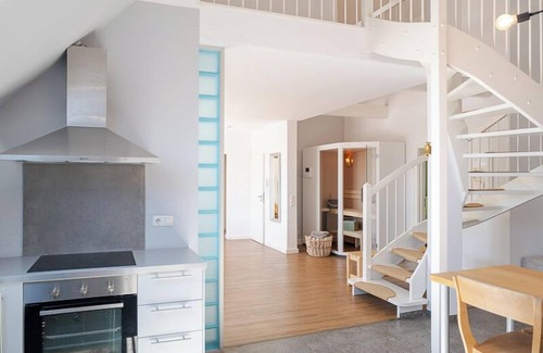 Warnemuende Appartement | Admiralskoje, luxueux appartement en duplex au centre et à proximité de la plage à Warnemünde