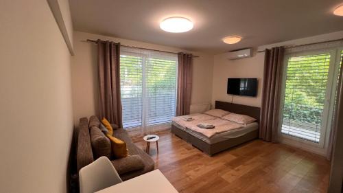 Karlova Ves Appartement | Air conditioned 1 room Apartment, with garden, new building