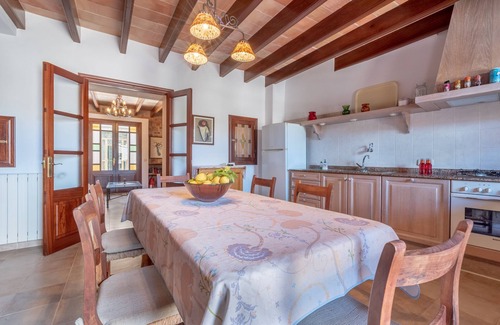 Santanyi Maison | Maison de vacances climatisée avec piscine, terrasse, balcon et Wi-Fi