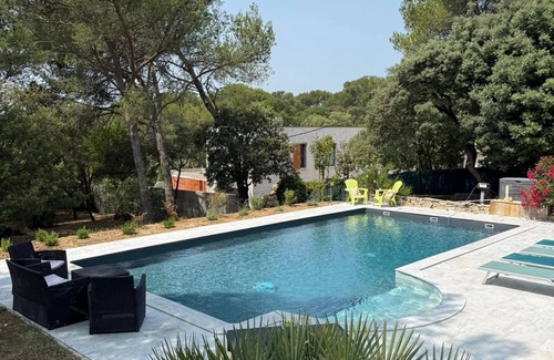 Caveirac Villa | VILLA CALME ABSOLUE PISCINE GARRIGUE 2500 M2 TERRAIN CLIMATISATION PROCHE NIMES