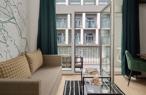 Fabryczna Appartement | Airport Apartments Zarembowicza 33 | Airconditioning, mezzanine