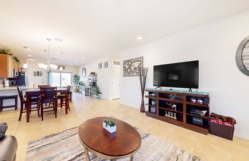 Buckeye Maison | Airy desert home with an enclosed yard, private pool, hot tub, firepit, & W/D
