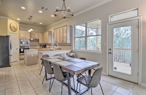 Travis Landing Villa | Airy Villa in Austin w/ Badminton/Volleyball Court