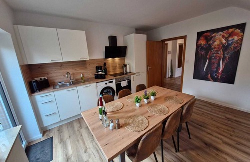 Verden Appartement | AllerGrün apartment, balcony with a view of nature