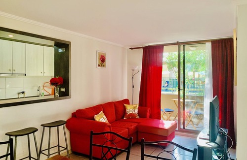 Arica Appartement | Vue sur la piscine de l'appartement Alma Surire Plus