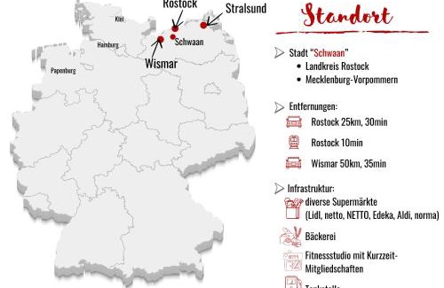 Oberdorla Appartement | Alter Bahnhof Schwaan - Monteurswohnungen