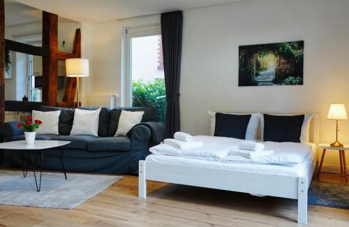 Fallersleben Appartement | Altstadt Apartment I - Terrasse- Parkplatz- Waschmaschine