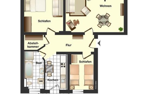 Erfurt Old Town Appartement | Altstadtjuwel am Hospitalplatz - 3 Zimmer mit Balkon