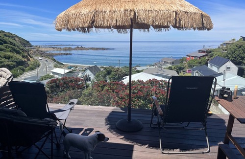 Houghton Bay Maison | Amazing home with all day sun and mesmerizing sea views out to the cook strait.