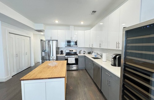 Jersey City Appartement | Amazing rooftop views of NYC+FREE parking+Washer&Dryer