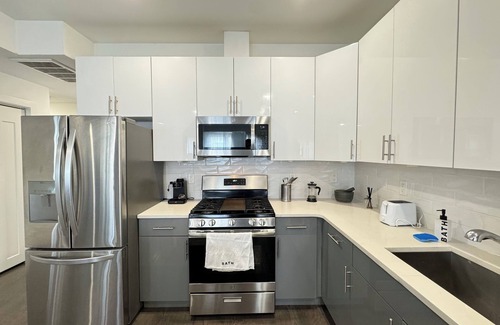Jersey City Appartement | Amazing rooftop views of NYC+FREE parking+Washer&Dryer