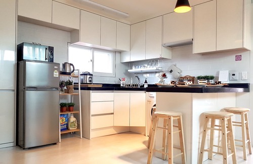 Yongsan-gu Appartement | Vue imprenable depuis un toit privé sur la colline de Namsan au centre de Séoul