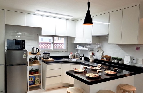 Yongsan-gu Appartement | Vue imprenable depuis un toit privé sur la colline de Namsan au centre de Séoul