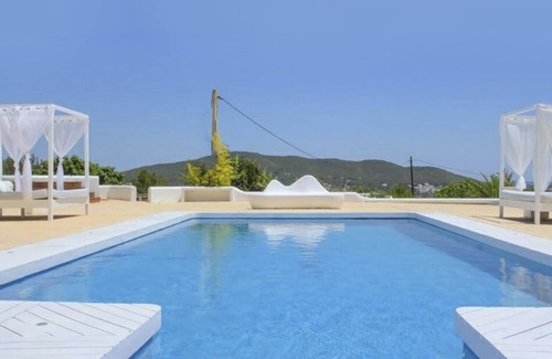 Santa Eulalia del Rio Maison | SUPERBE VILLA PRIVÉE ET VUE MER, WIFI, A / C, PISCINE PRIVÉE