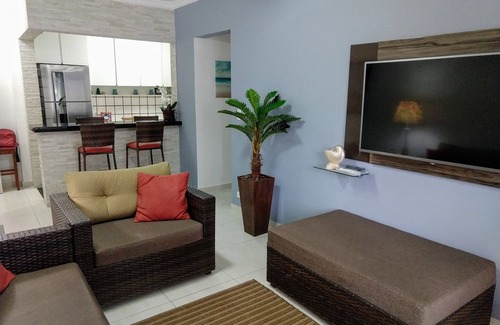 Tombo Appartement | Ample ap. Praia do Tombo 1 lit 02 lits. avec balcon cuisine américaine à 150m de la ma