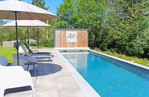 Ginouillac Maison | Grand Gîte rénové entre Rocamadour/Sarlat & Cahors. Piscine, sauna, jardin