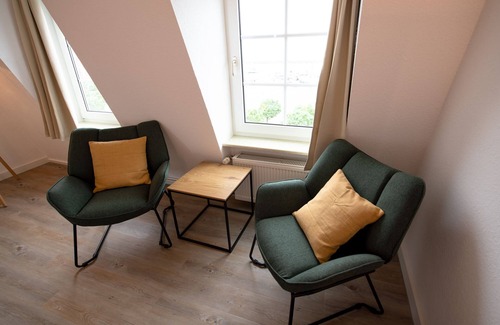 Barth Appartement | AP 6 Zimmer mit Kingsize-bett und Seeblick