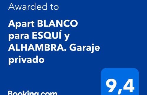 Genil Appartement | Apart BLANCO para ESQUÍ y ALHAMBRA. Garaje privado