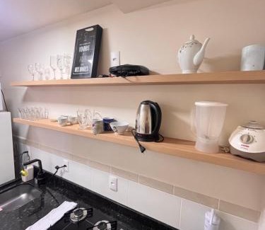 Centro Appartement | Apartamento 1 quarto, com garagem no centro próximo Hospital de Caridade