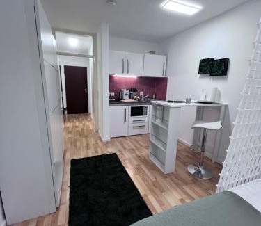 Altstadt Appartement | Aparthotel an der Schlachte-Bremen City-Boxspringbett -free parking