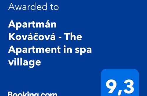 Kovacova Appartement | Apartmán Kováčová - The Apartment in spa village