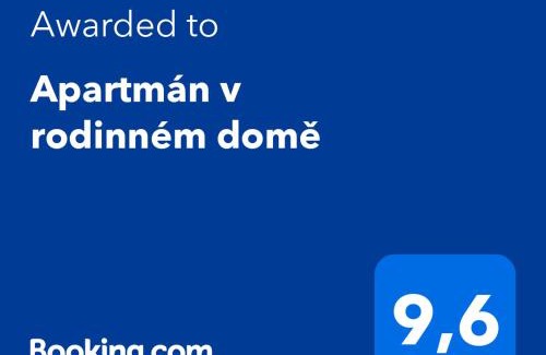 Jaromer Appartement | Apartmán v rodinném domě
