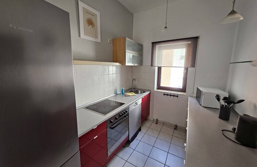 Fuldabruck Appartement | Appartement-Budget-Salle de bain privée séparée-Vue sur la cour