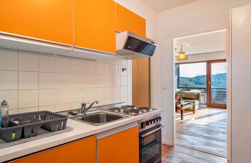 Schonach im Schwarzwald Appartement | Appartement 'Ferienwohnung Angela' avec vue sur les montagnes, balcon et Wi-Fi