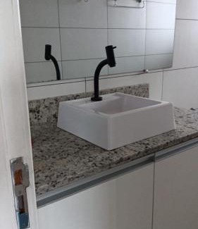 Passo de Torres Appartement | Apartment 2 blocks from the sea with parking and Wi-Fi