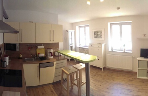 Erfurt Old Town Appartement | Appartement 2 Yarrow / 1. OG duplex - appartements dans la maison d'or Schaar