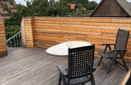 Monkebude Appartement | Apartment 3 Haffblick mit Dachterasse