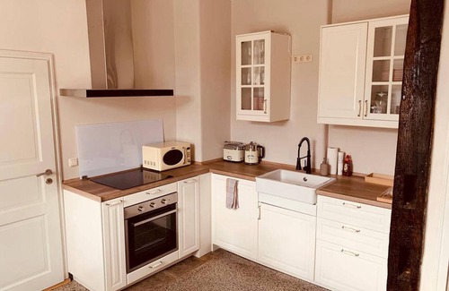 Groß Pankow Appartement | Apartment '3 Prignitz' with private terrace, shared garden and Wi-Fi