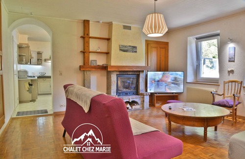 Montriond Appartement | Appartement 5/6 pers 70 m² RDC du chalet Chez Marie, terrasse. 100 m ski bus.