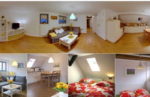 Erfurt Old Town Appartement | Appartement 7 Sunflower / système 3. OG DG - appartements dans la maison d'or Schaar