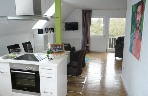 Feriendorf Frankenau Appartement | Appartement d'environ 65 mètres carrés; y compris les frais supplémentaires! Région Kellerwald-Edersee u. Sauerlan