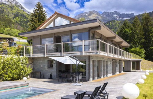 Rovagny Appartement | Apartment Adret 6 people Sunny Side Apartment with Pool, Lake and Mountain Views