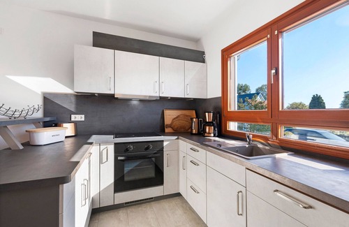 Oberuckersee Appartement | Apartment 'Am Gallowayhof' with private terrace, private garden and Wi-Fi
