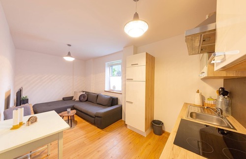 Lunz am See Appartement | Apartment Angermühle 50m2 mit Blick auf den Garten