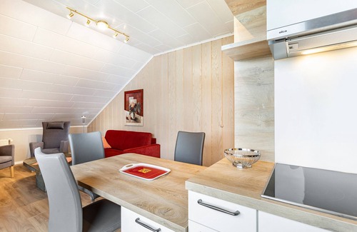 Ortsmitte Appartement | Appartement 'Appartment 6' avec vue sur les montagnes, balcon et Wi-Fi