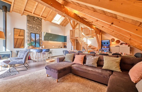 Venosc Appartement | Appartement 'Appartement Le 1618' avec vue sur la montagne, balcon et Wi-Fi