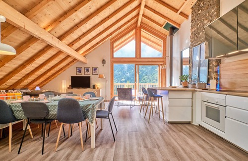 Venosc Appartement | Appartement 'Appartement Le 1618' avec vue sur la montagne, balcon et Wi-Fi