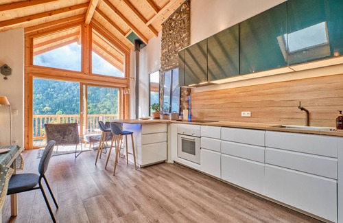 Venosc Appartement | Appartement 'Appartement Le 1618' avec vue sur la montagne, balcon et Wi-Fi