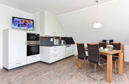 Neuharlingersiel Appartement | Appartement en haut au centre - Haus Addenhausen