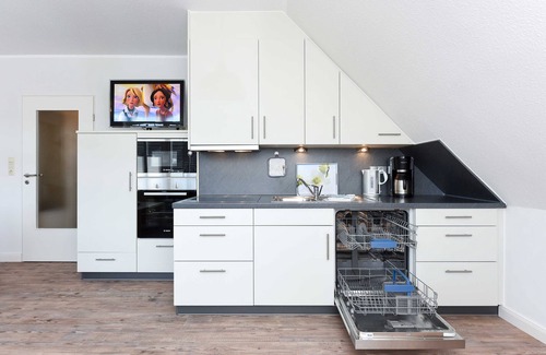 Neuharlingersiel Appartement | Appartement en haut au centre - Haus Addenhausen
